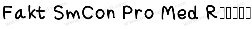 Fakt SmCon Pro Med R字体转换